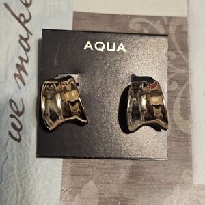 AQUA Gold Tone Earrings